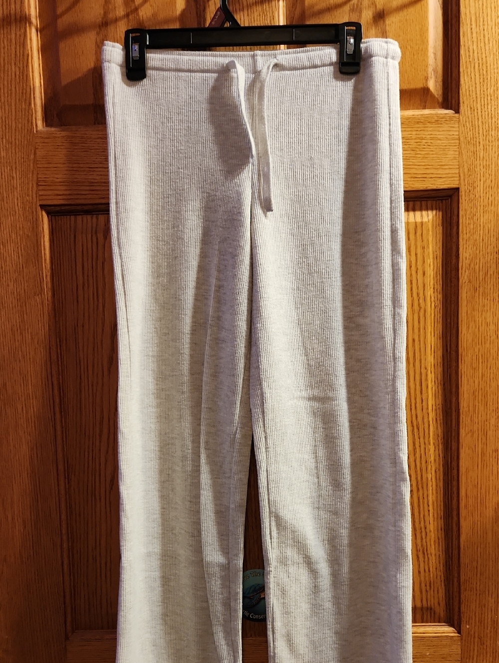 shosho Light Gray Waffle-Knit Top